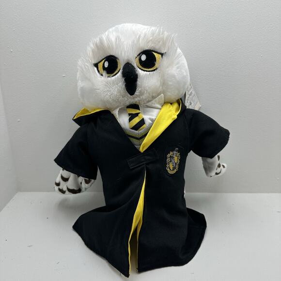 Build-A-Bear Workshop Other - NWT Build A Bear Harry Potter 13” Hedwig Snow Owl Plush Hufflepuff Cape Uniform